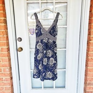 Forever 21 Navy Floral Dress